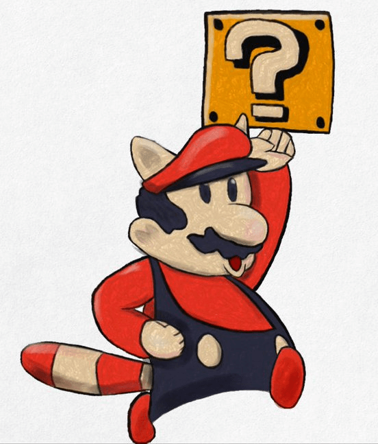 Mario hitting a question mark block. Click through to its dedicated webpage for a more detailed description.