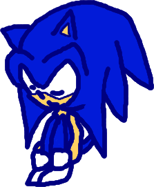 Sonic curled up in a ball and sleeping. Click through to its dedicated webpage for a more detailed description.